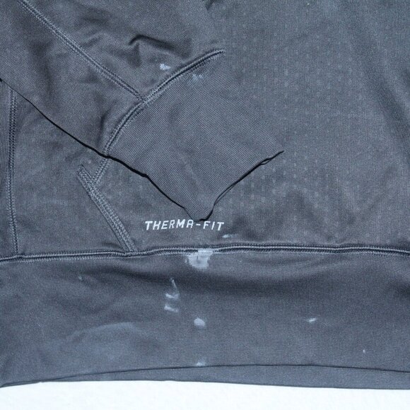 Nike Cleveland BlackBrowns Men Therma Fit Hoodie Sweater Stains - Picture 4 of 14